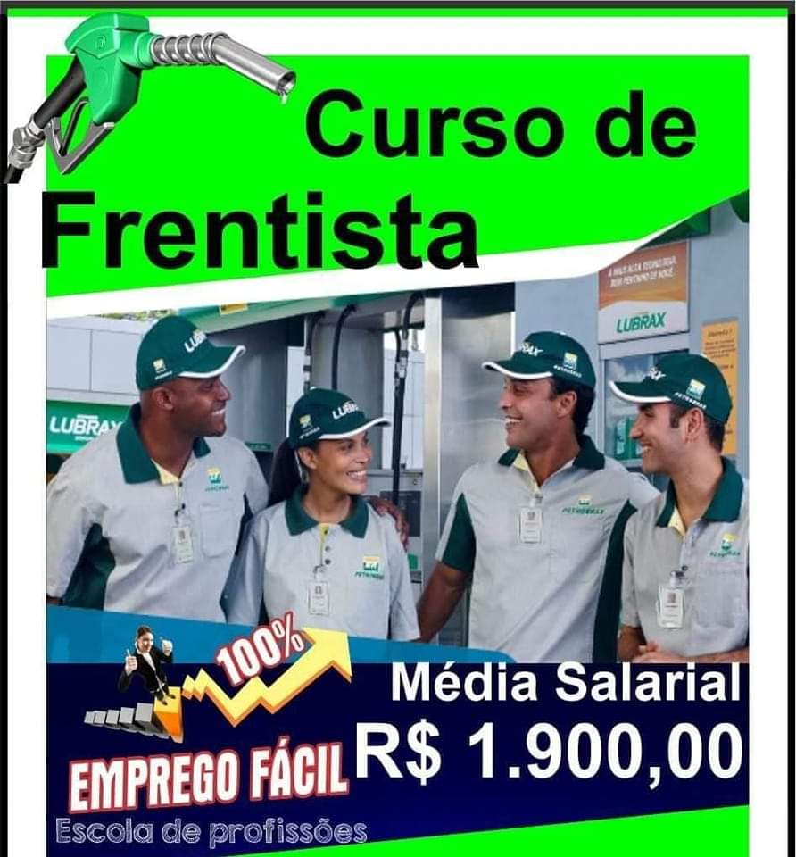 Curso De Frentistanr 20 Com Aula Teórica E Prática No Posto Combustível é Na Aba Cursos 