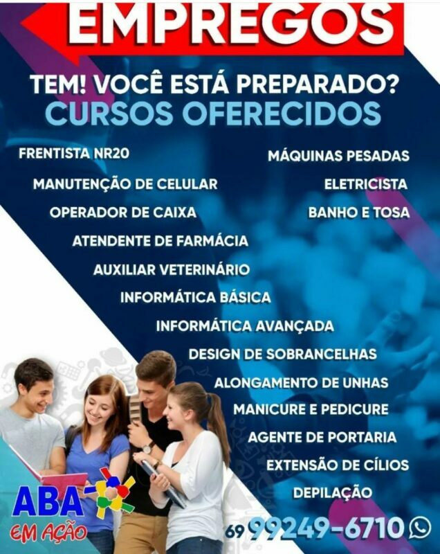 Curso De Frentista De Posto E Combustível E Agente De Portaria Na Aba Cursos Temos Vagas Pvh 